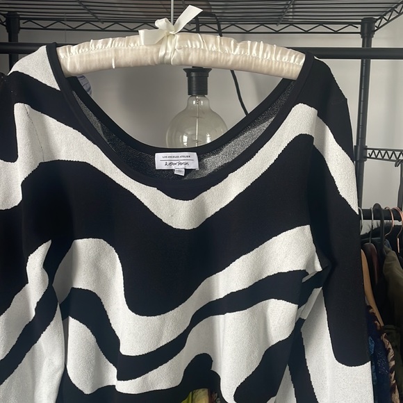 & Other Stories Jacquard Knit Top L - Picture 4 of 5